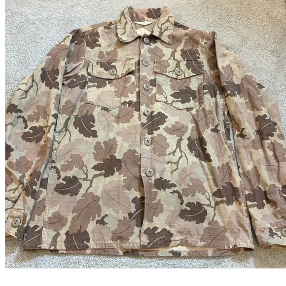 3sixteen Men Small Made USA Camo Button Up Shirt Jacket Classic Workwear Utility - Picture 16 of 16